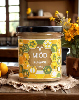 Miód z pigwą 400g