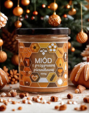 Miód z przyprawą piernikową 400g